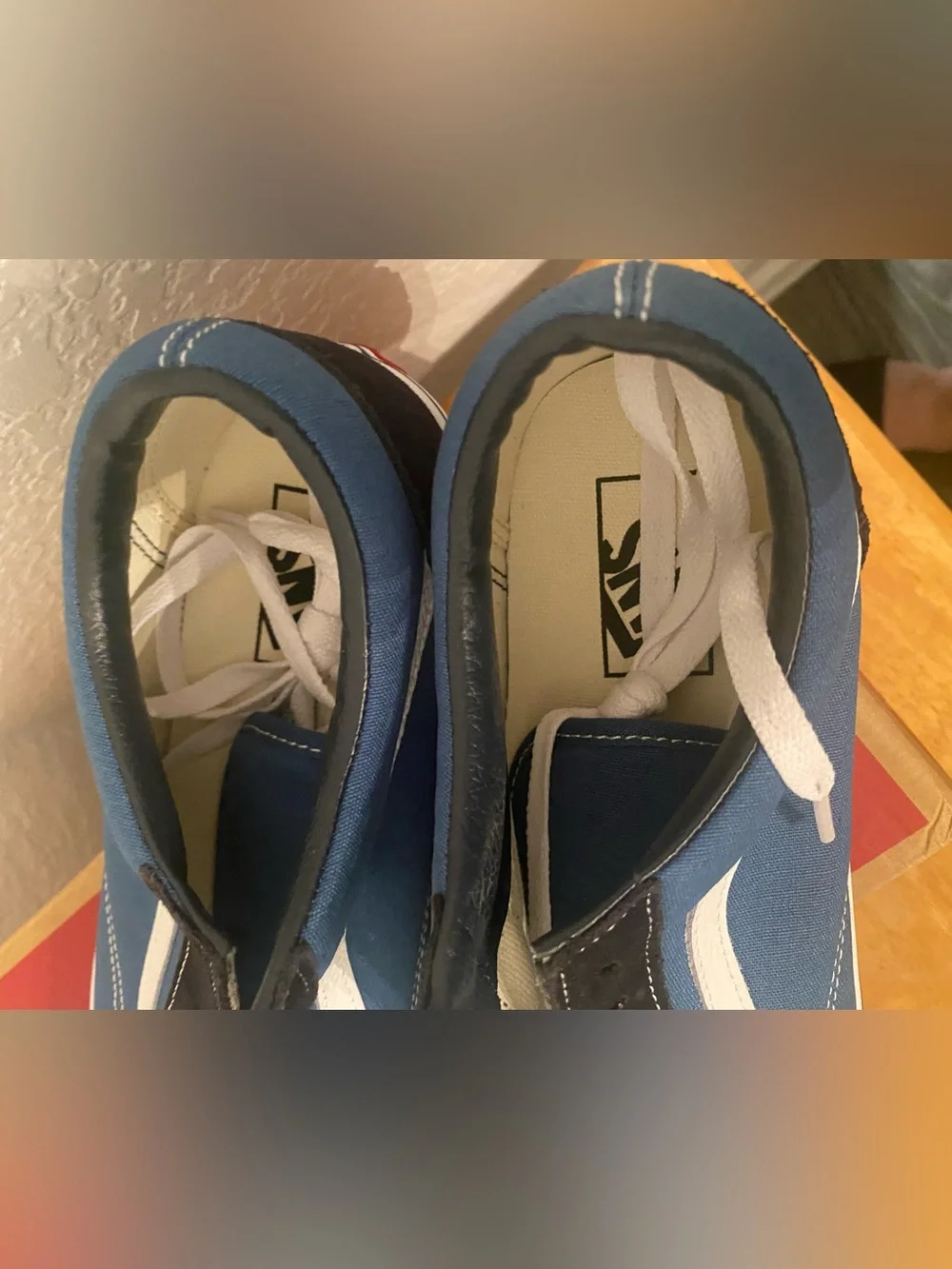 Vans Blue and Black Old Skool Skate Sneakers